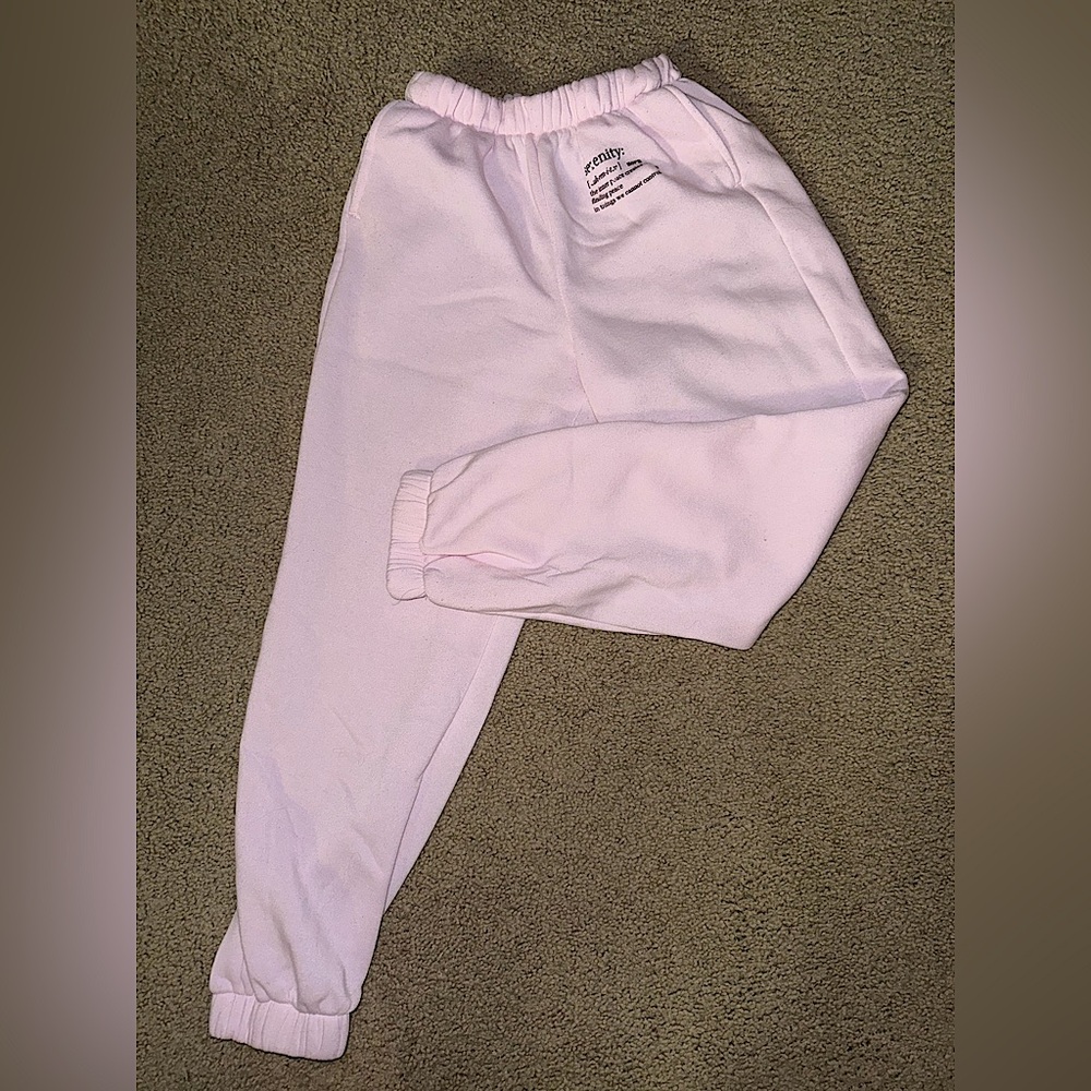 Cisono Serenity Pink Fitted Sweat Pants Size S - Prefect Condition